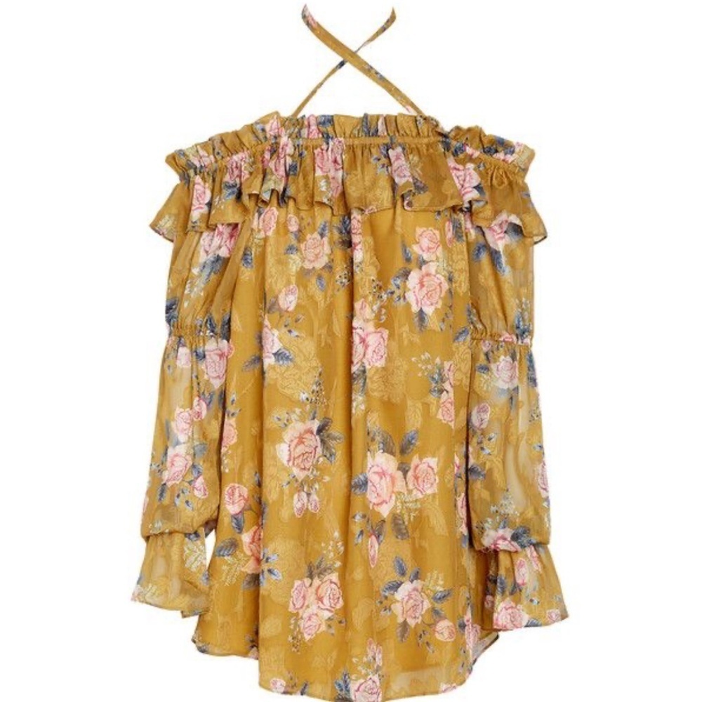 We Are Kindred Mabel Off Shoulder Top floral